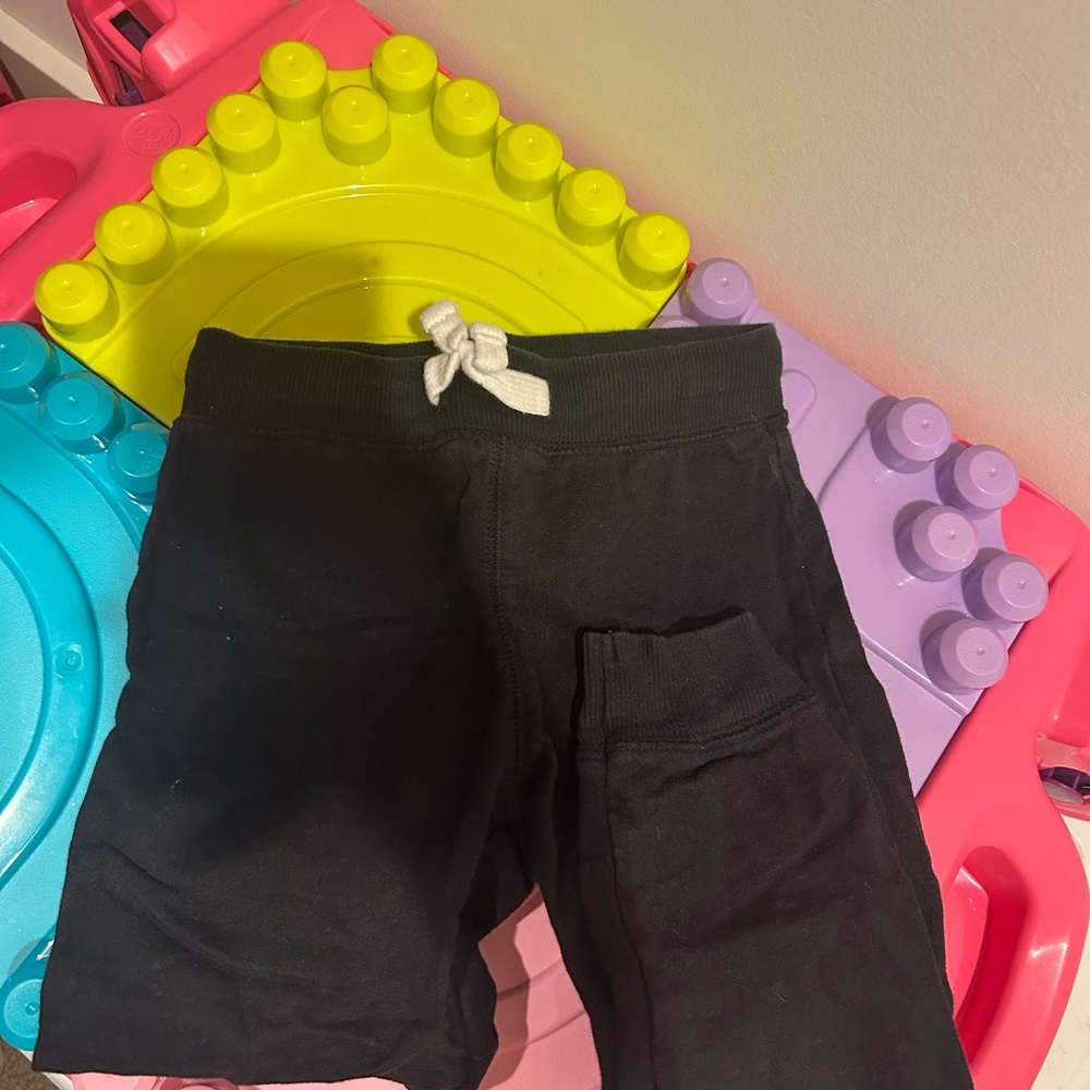 Kids Black Joggers
